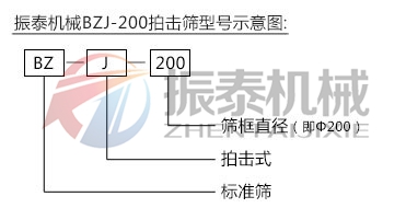 拍擊篩型號說明