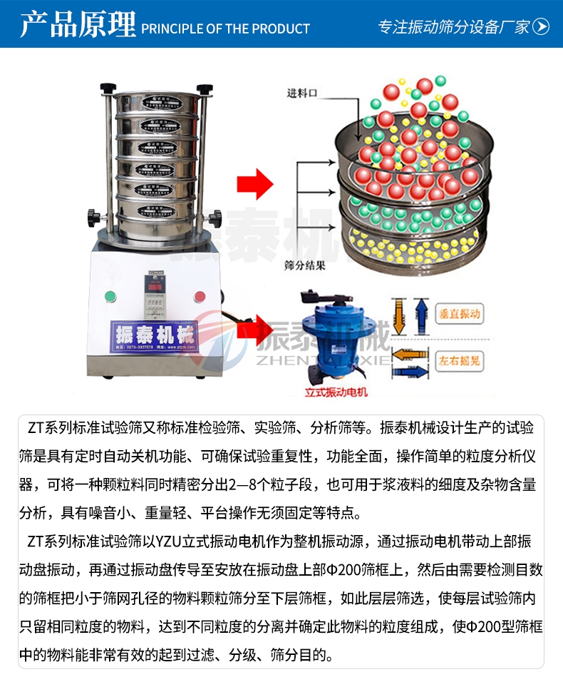 金剛石粉末標準試驗篩產(chǎn)品原理