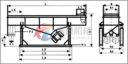 直線振動(dòng)篩安裝圖